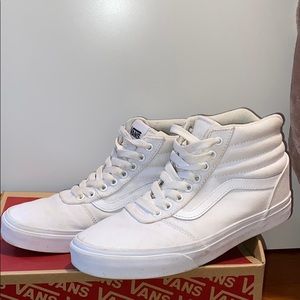 White Vans high tops